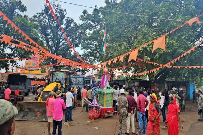 Hazaribagh: The dispute over religious flags was resolved with the tricolour, the administration hoisted the national flag