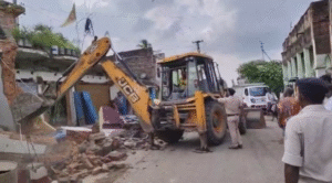 Sahibganj: Campaign to remove encroachment started in Kotalpokhar, watch video