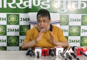 JMM spokesperson Supriyo Bhattacharya targeted the central government on the inauguration of Garhwa bypass, raised many questions about toll collection and cost